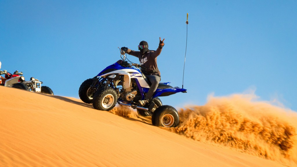 Quad Bike Rides in the Dubai Desert with Evening Desert Ride.